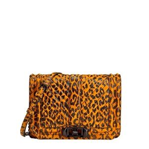 Rebecca Minkoff Chevron Love Bag in Leopard- Small